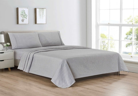 Bibb Home Egyptian Luxury 1800 Count Printed 4 Piece Sheet Set.