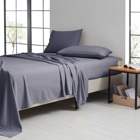 Bamboo 1800 Thread Count 4 Piece Luxury Solid Sheet Set. - Smartmarts