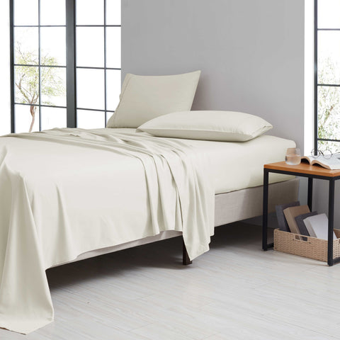 Bamboo 1800 Thread Count 4 Piece Luxury Solid Sheet Set. - Smartmarts