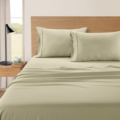 Kathy Ireland 500 Thread Count Tencel Cooling Cotton 4-Piece Sheet Set