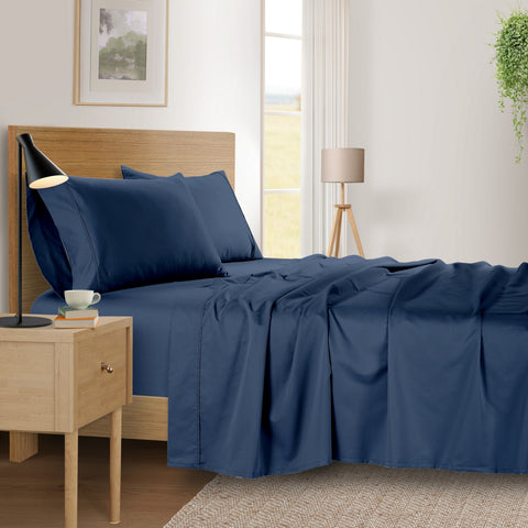 Kathy Ireland 500 Thread Count Tencel Cooling Cotton 4-Piece Sheet Set