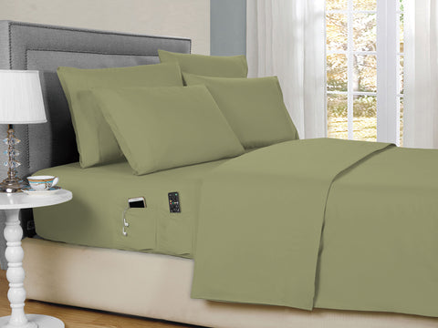 Kathy Ireland 6-Piece Smart Pocket Sheet Sets w/ Side Pocket