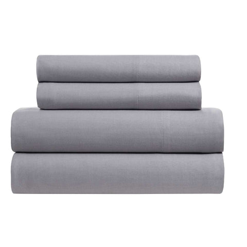 Kathy Ireland Herringbone Twill 4 Piece Cotton Rich Sheet Set