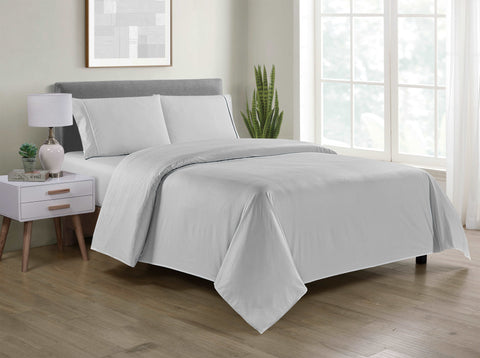 Bamboo 4 Piece Luxury Chevron Embossed Sheet Set. - Smartmarts