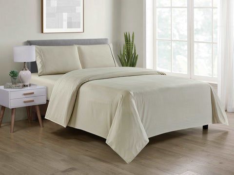 Bamboo 4 Piece Luxury Chevron Embossed Sheet Set. - Smartmarts