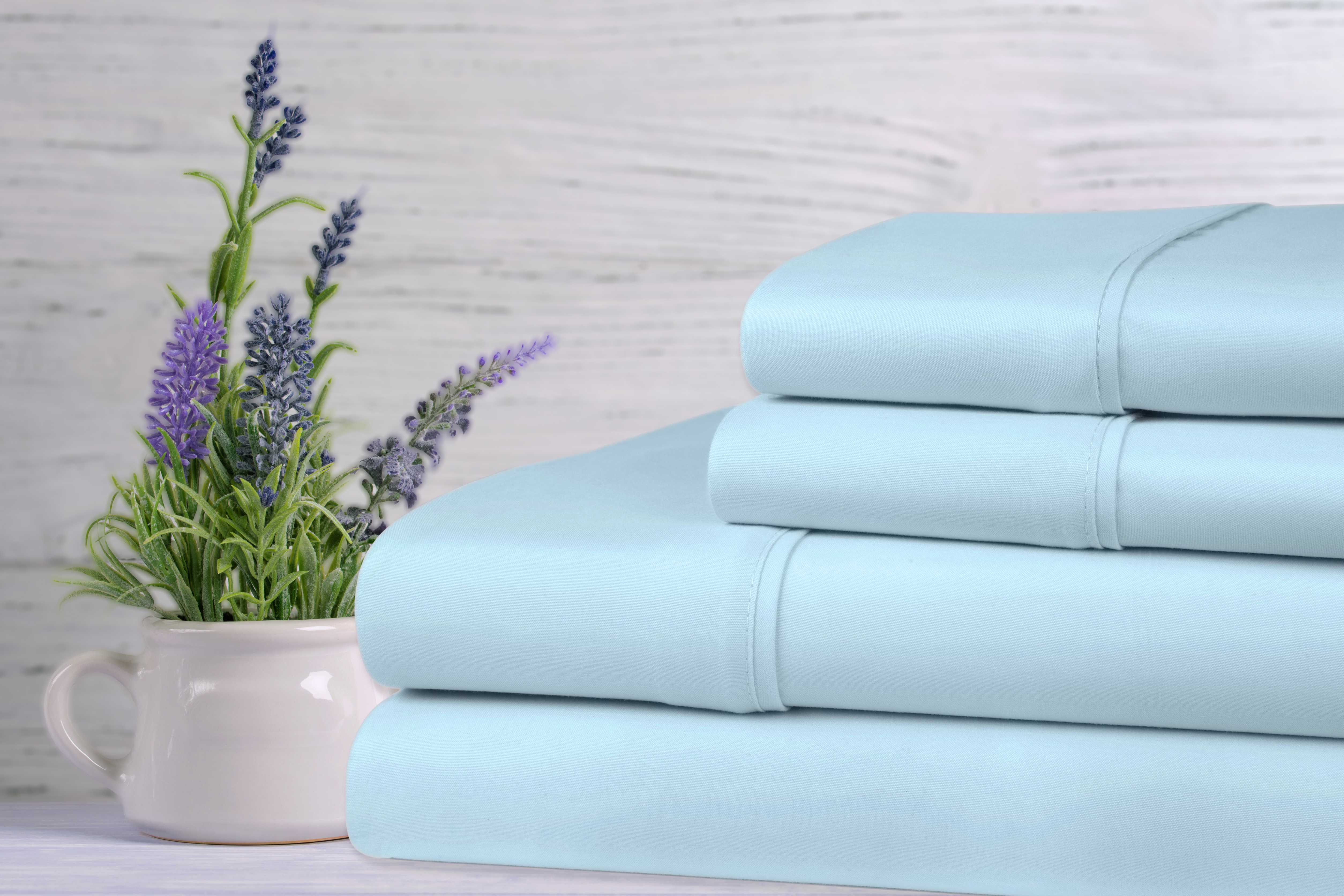 Bamboo Lavender Infused Scented 4-Piece Sheet Set. - Smartmarts