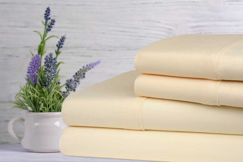 Bamboo Lavender Infused Scented 4-Piece Sheet Set. - Smartmarts