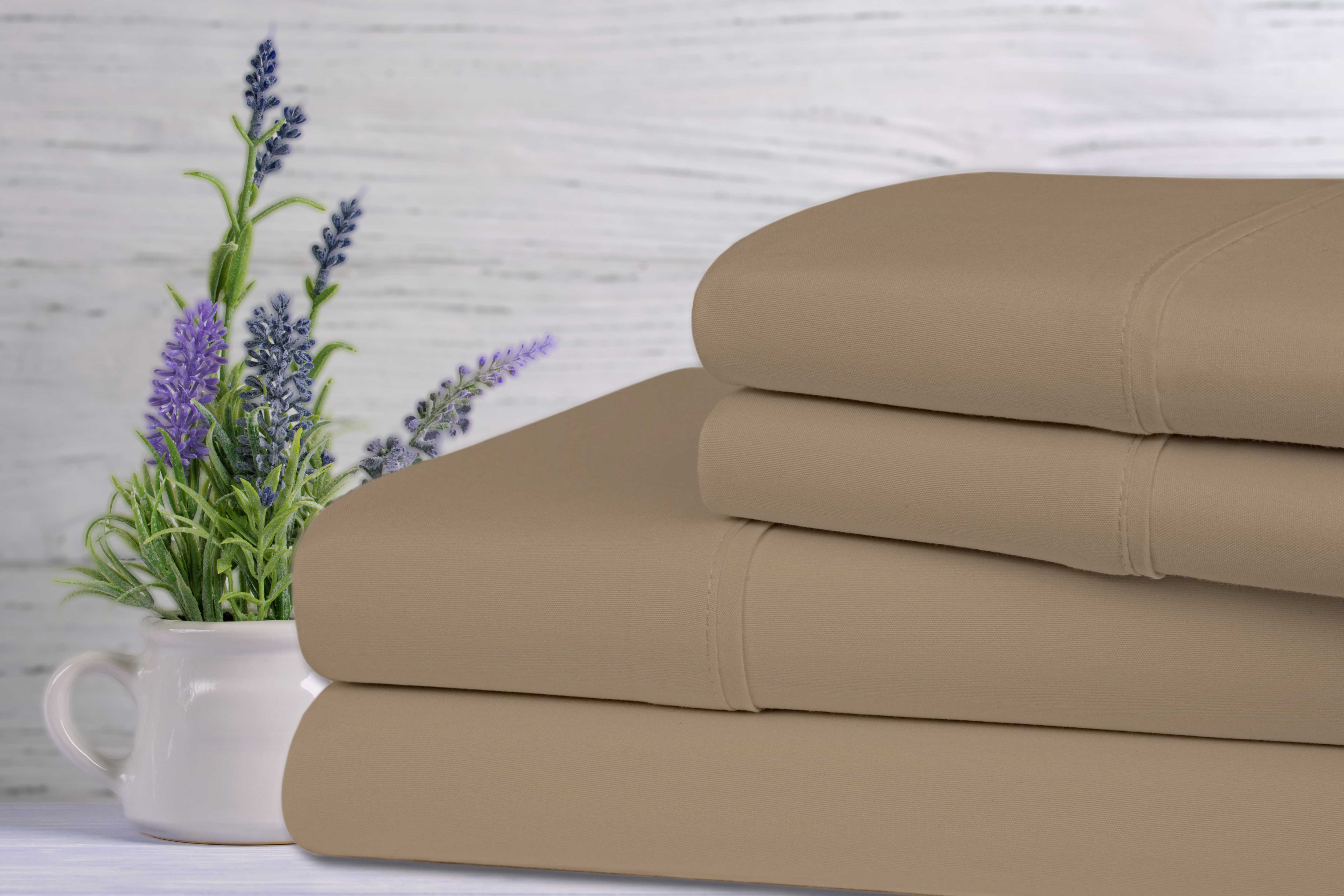 Bamboo Lavender Infused Scented 4-Piece Sheet Set. - Smartmarts