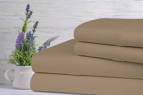 Bamboo Lavender Infused Scented 4-Piece Sheet Set. - Smartmarts