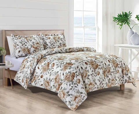 Bibb 1800 Series 3 pc Duvet Cover Set - Smartmarts