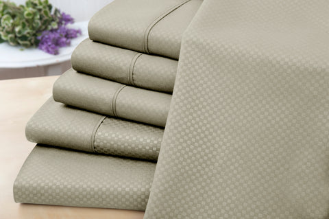US Army 6 Piece Embossed Microfiber Check Sheet Set.
