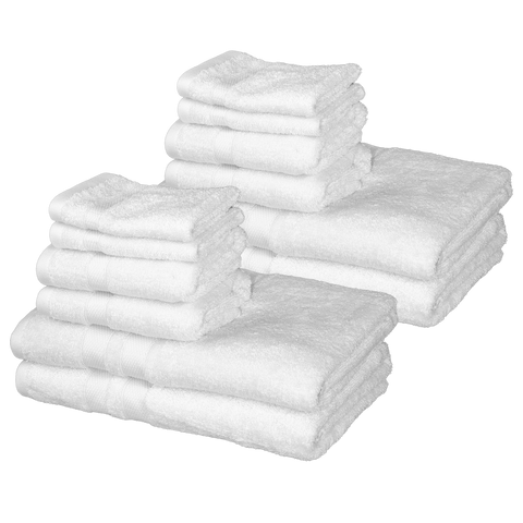 Bibb Home 6-Piece Luxury Combed Cotton Towel Set
