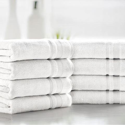 Kathy Ireland 4-8 Piece Zero Twist Cotton Plush Bath Towel Set