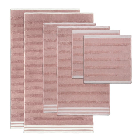 Kathy Ireland 6-Piece Jacquard Stripe Kyoto Towel Set