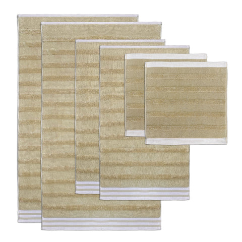 Kathy Ireland 12-Piece Jacquard Stripe Kyoto Towel Set