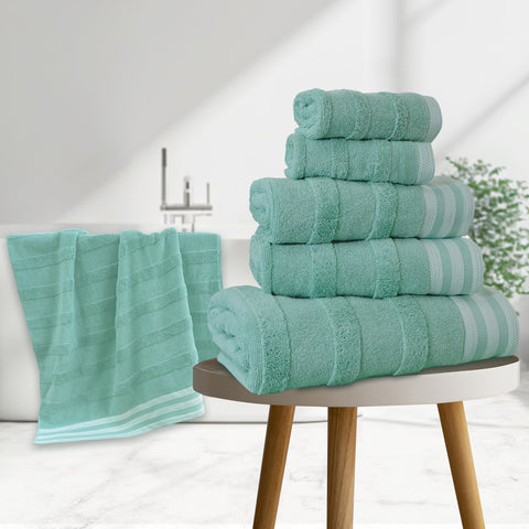 Kathy Ireland 6-Piece Jacquard Stripe Kyoto Towel Set