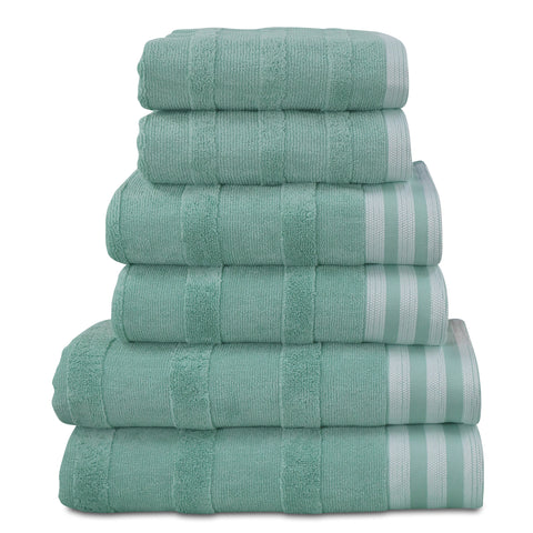 Kathy Ireland 6-Piece Jacquard Stripe Kyoto Towel Set