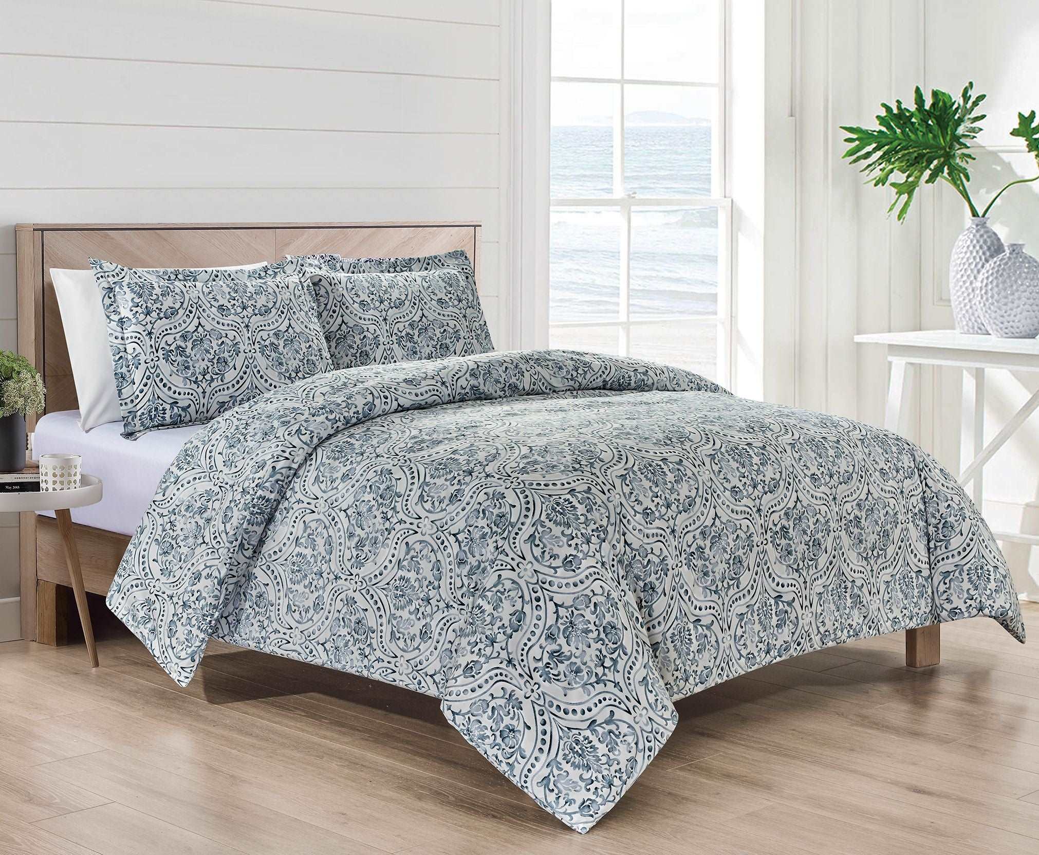 Bibb 1800 Series 3 pc Duvet Cover Set - Smartmarts