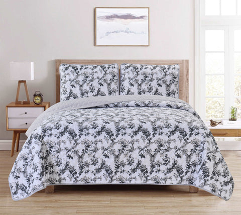 Dan River Reversible Printed Quilt Set (3 Piece)
