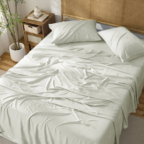 Kathy Ireland 4-Piece Cooling Bamboo Blend Sheet Set