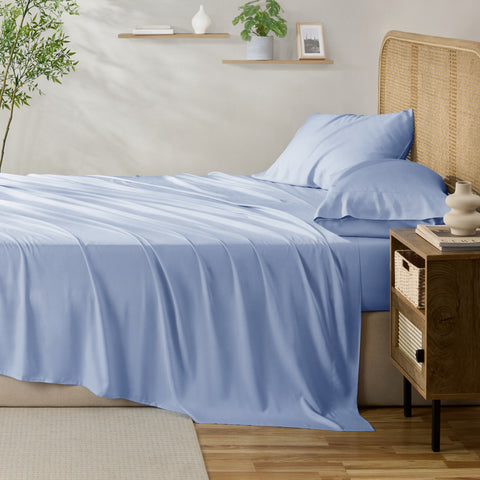 Kathy Ireland 4-Piece Cooling Bamboo Blend Sheet Set