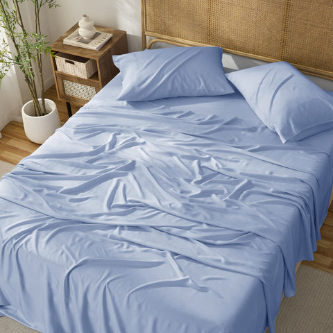 Kathy Ireland 4-Piece Cooling Bamboo Blend Sheet Set