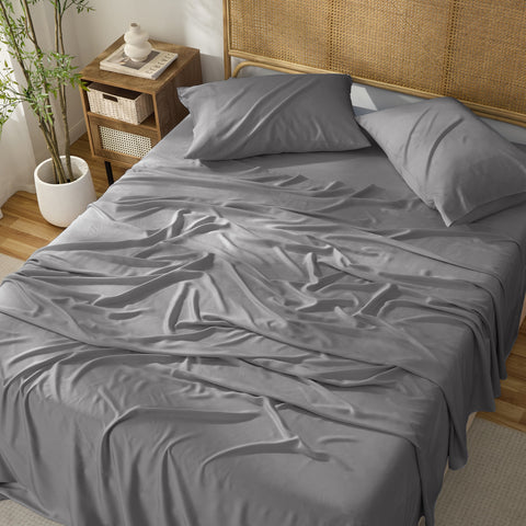 Kathy Ireland 4-Piece Cooling Bamboo Blend Sheet Set