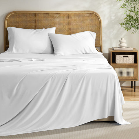 Kathy Ireland 4-Piece Cooling Bamboo Blend Sheet Set