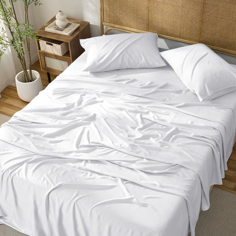 Kathy Ireland 4-Piece Cooling Bamboo Blend Sheet Set