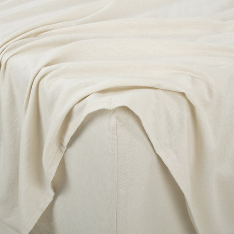 Kathy Ireland 100% Turkish Cotton Solid Flannel Sheet Set