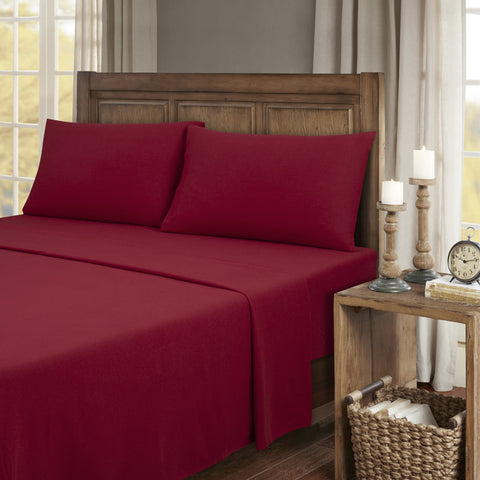 Kathy Ireland 100% Turkish Cotton Solid Flannel Sheet Set