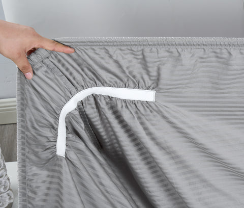 Kathy Ireland 500 Thread Count Damask Stripe Sheet Set with Optifit