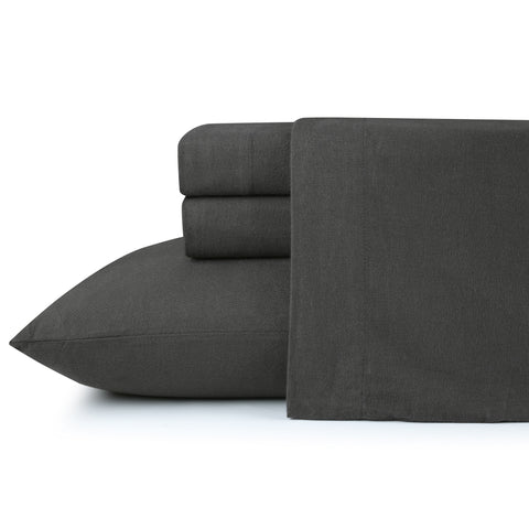 Kathy Ireland 100% Turkish Cotton Solid Flannel Sheet Set