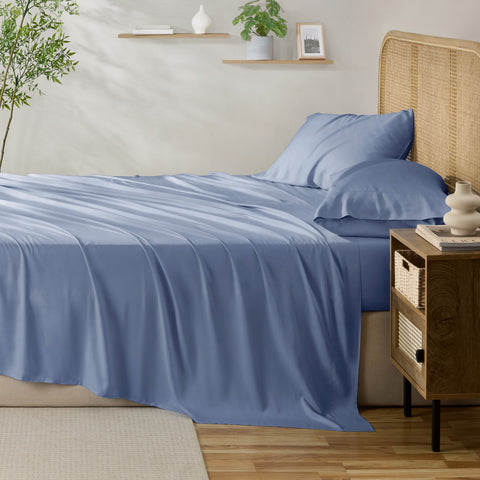 Kathy Ireland 4-Piece Cooling Bamboo Blend Sheet Set
