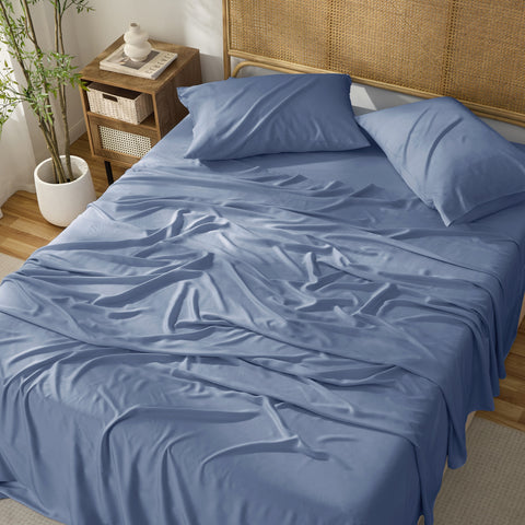 Kathy Ireland 4-Piece Cooling Bamboo Blend Sheet Set