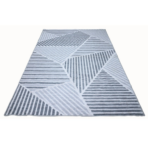 Bibb Home Washable Flannel Printed Area Rug with Latex Back 3x5 ft