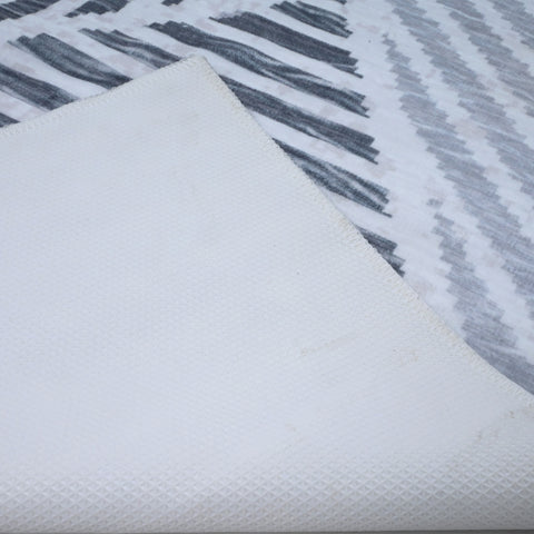 Bibb Home Washable Flannel Printed Area Rug with Latex Back 3x5 ft