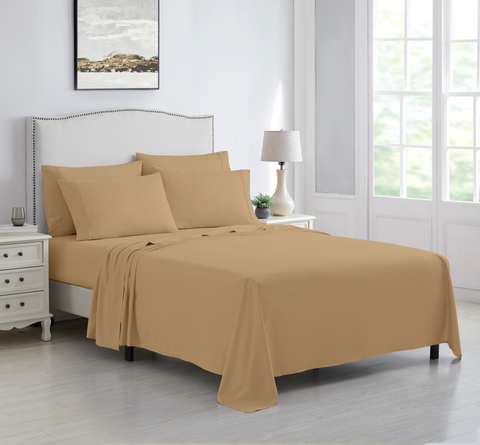 Kathy Ireland 6 Piece Brushed Microfiber Sheet Set
