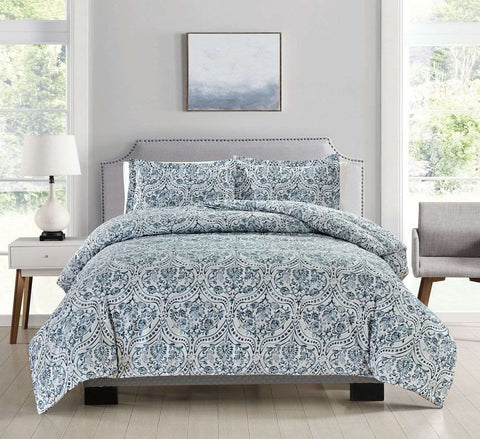 Bibb Home 4 pc Duvet & Down Alternative Comforter Set
