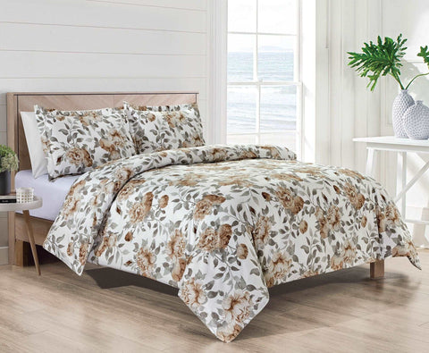 Bibb 1800 Series 3 pc Duvet Cover Set - Smartmarts