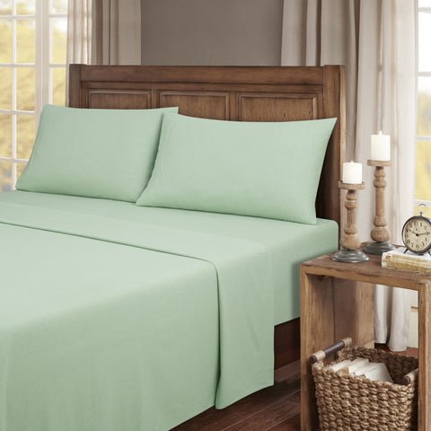 Kathy Ireland 100% Turkish Cotton Solid Flannel Sheet Set