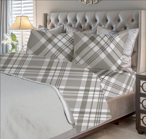 Bibb Home 4 Piece Printed or Solid Heavyweight Flannel Sheet Set