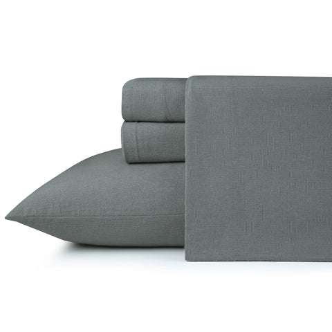 Kathy Ireland 100% Turkish Cotton Solid Flannel Sheet Set