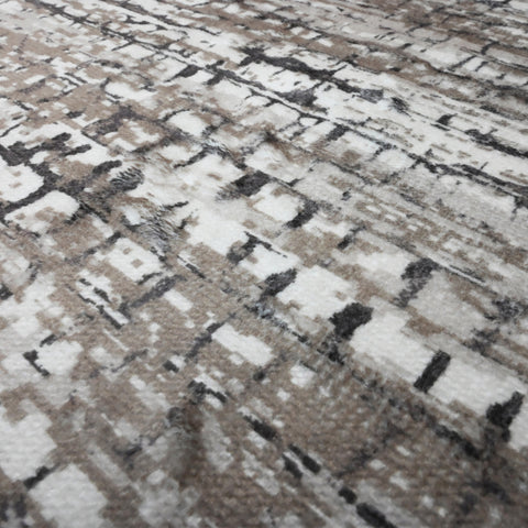 Bibb Home Washable Flannel Printed Area Rug with Latex Back 4x6 ft