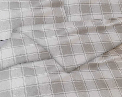 Bibb Home 3-Piece Flannel Duvet Cover Set