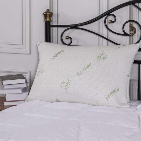Bamboo Memory Foam Pillow with Removable Cover. - Smartmarts