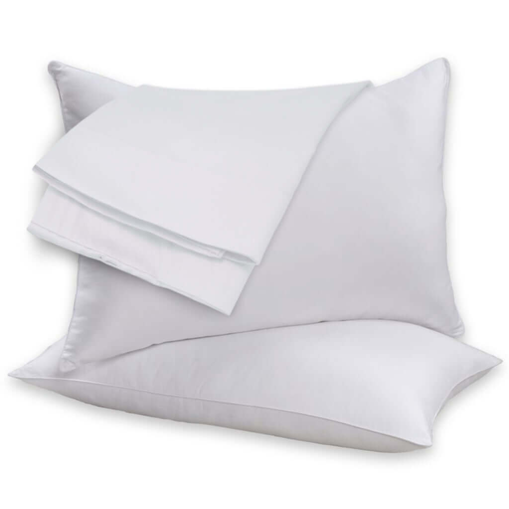 2 Pack Feather Cotton Pillow Set. - Smartmarts