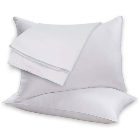 2 Pack Feather Cotton Pillow Set. - Smartmarts