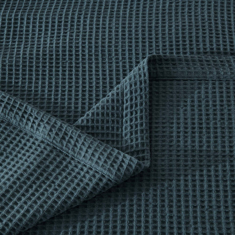Patina Vie Maison 100% Cotton All-Season Waffle Weave Knit Throw Blanket