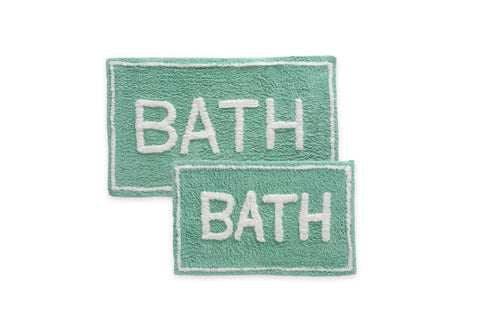 ST Mary’s 2 Piece 100% Cotton Tufted Bath Rug Set with Latex Backing